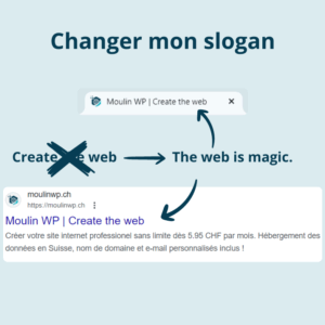 Changer Slogan Carre